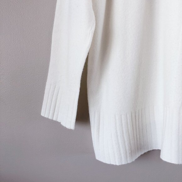 Free People  sweater Phoebe Pull Over sweater white oversized sweater medium - Picture 11 of 16